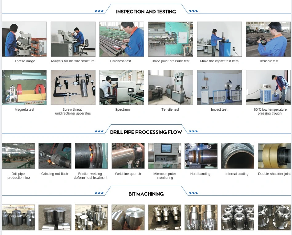 Reliable Water Well Drill Pipe in 1m-9m Lengths