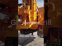 diesel Gl400s 400m Water Well Drilling Rig Machine Dth Hydraulic Steel Track Chassis