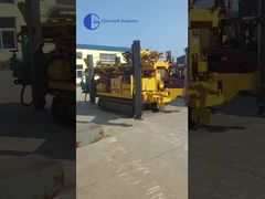 diesel Gl400s 400m Water Well Drilling Rig Machine Dth Hydraulic Steel Track Chassis