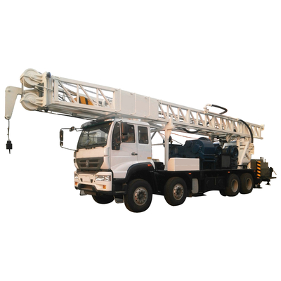 Quality  Borehole Water Well Drill Rig 600m Truck Mounted With Mud Pump factory