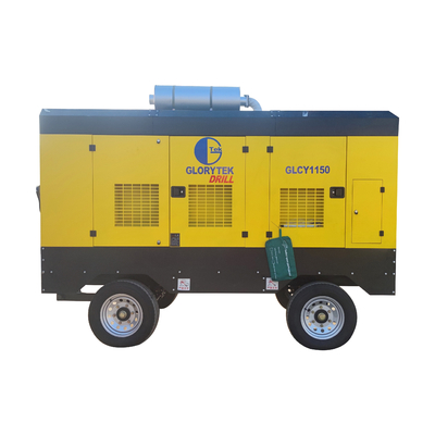 GLORYTEK Drilling Rig Tools Diesel Engine Driven Air Compressor Portable For Industrial