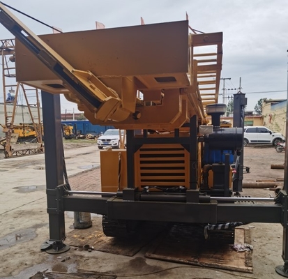 GL350S Fully Hydraulic Track Mounted Borehole Drill Rig Machines for 350m Drilling