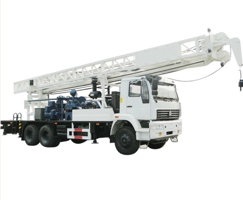 Compact Structure Truck Mounted Water Well Drilling Rig 350mm Deep