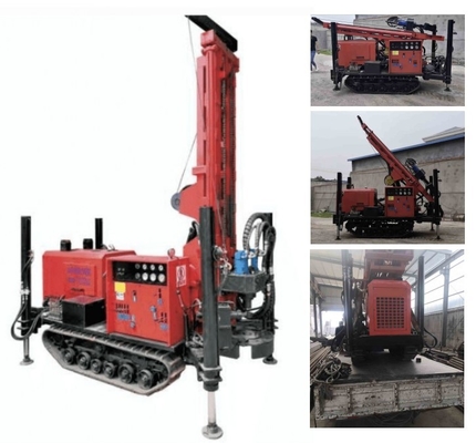 Pneumatic Water Well Drill Rig Crawler Mounted For 180m Drilling