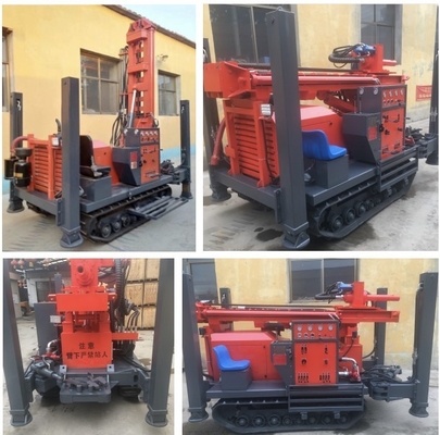 Diesel Driven Water Well Drill Rig Equipment Compact Structure For 200m Drilling