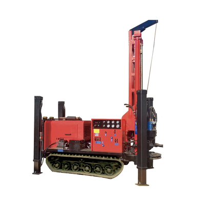 Pneumatic Water Well Drill Rig Crawler Mounted For 180m Drilling