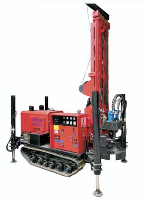 Diesel Driven Water Well Drill Rig Equipment Compact Structure For 200m Drilling