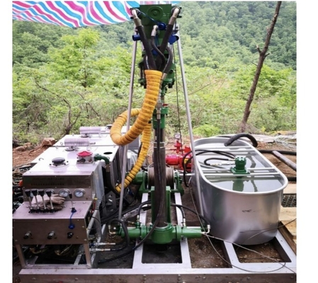 Small Mobile Exploration Drilling Rig Light Weight 1404m Depth