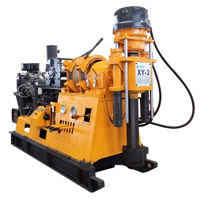 75mm Depth Diamond Core Drill Rig , Exploration Drilling Equipment Diesel Powered