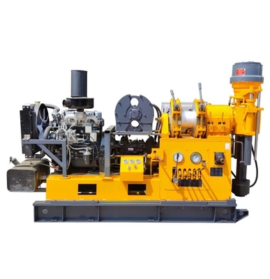 75mm Depth Diamond Core Drill Rig , Exploration Drilling Equipment Diesel Powered