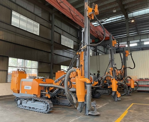 Separated DTH Surface Rock Drill Rig With 60kw Diesel Engine