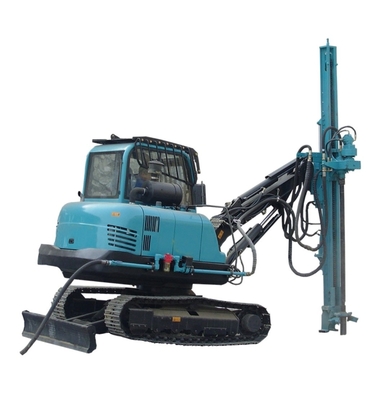 Blasthole Rock Drill Rig , Top Hammer Drilling Rig Crawler Type For Blasting