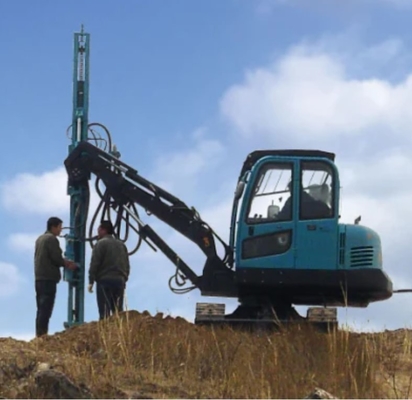 30m Blasthole Mining And Drilling Equipment 2.4Mpa High Pressure For Slope Anchoring