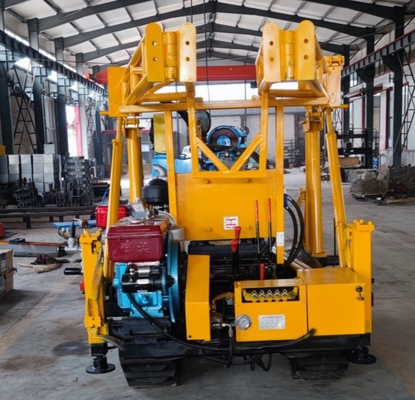 Hydraulic Rotary Borehole Drilling Rig Portable For 200m Depth Water Well