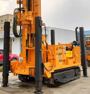 DTH Pneumatic Bore Hole Drilling Rig With Crawler Chassis Multifunctional