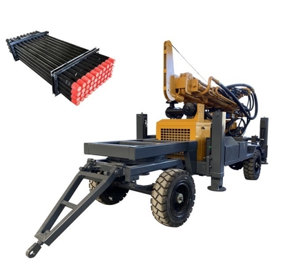 Hard Rock Hydraulic Drilling Equipment , Drilling Rig For Borehole 260m Depth