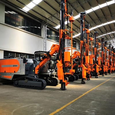 Industrial Rock Drill Rig , Integrated Drilling Equipment With Air Compressor