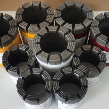 Sampling Diamond Impregnated Drill Bit , Hq Diamond Core Bit For Soft Hard Rock