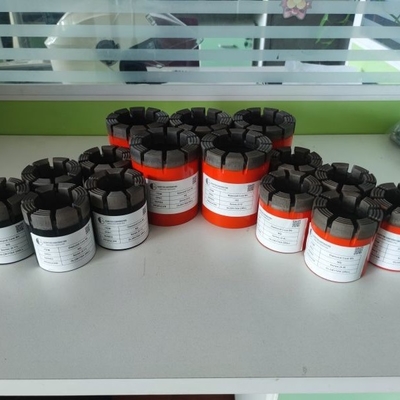 Sampling Diamond Impregnated Drill Bit , Hq Diamond Core Bit For Soft Hard Rock