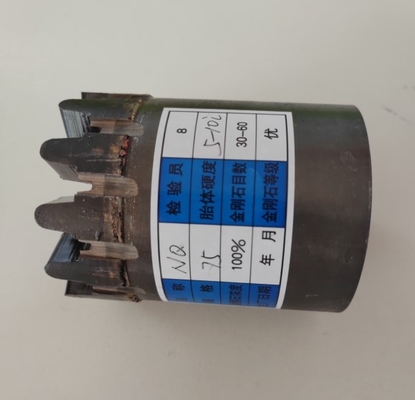 Wireline Coring Nq 75mm Impregnated Core Bit For Hard Granite Rock Sampling