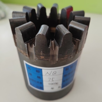Wireline Coring Nq 75mm Impregnated Core Bit For Hard Granite Rock Sampling