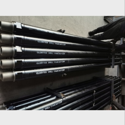 1.5/3/4.5/6 Meters Water Well Drill Rod With 114mm Diameter 3 1/2 If Thread