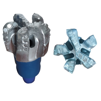 Borehole Rock Drilling 165mm PDC Drill Bit With Fixed PDC Cutters And Hard Facing On Steel Body