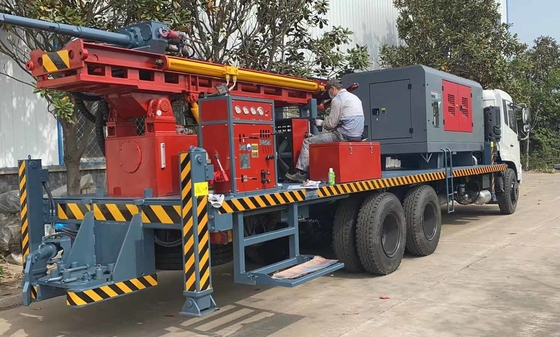 300 Meters Borehole Drilling Rig Truck Mounted