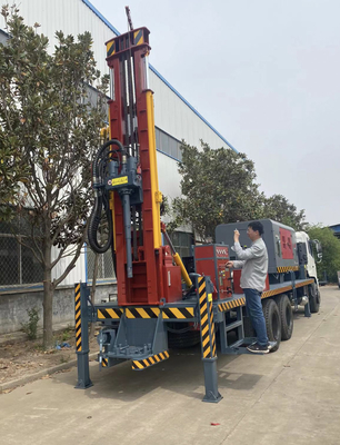 Truck Mounted HOWO 6x4 Water Well Drilling Rig Machine Air Compressor