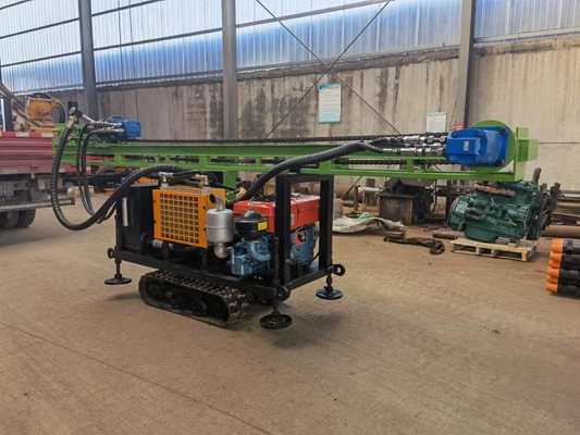 Small Courtyard Crawler Pneumatic Deep Well Drilling Machine 300 Meters