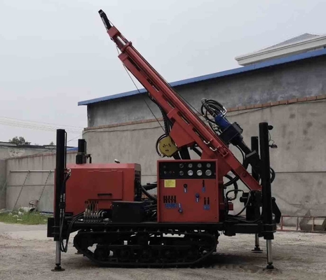 Portable 180m Deep Water Well Drill Rig Machine Gl-180r Crawler Hydraulic