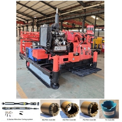 22kw Exploration Drilling Rig Mounted On Crawler / Trailer / Skid Chassis