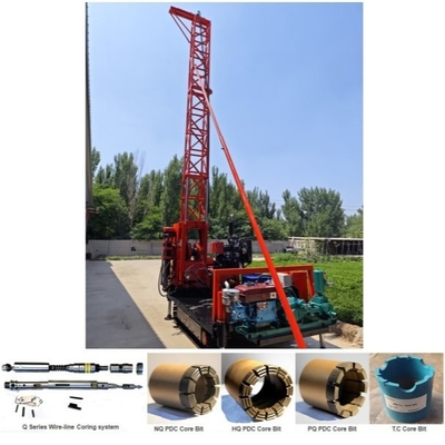 22kw Exploration Drilling Rig Mounted On Crawler / Trailer / Skid Chassis