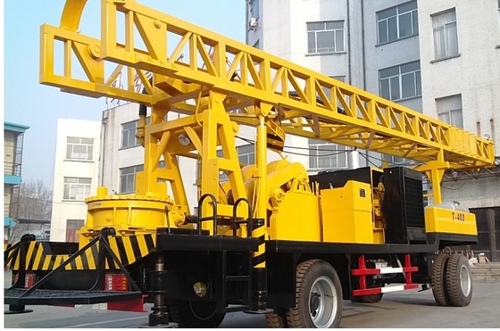 Depth 400m Water Well Drill Rig Truck Mounted Borehole Machine With Autoloader
