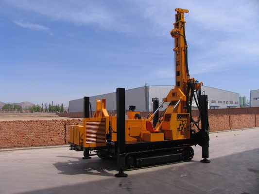 GLF500 280m Depth Rc Drill Rig 110-305 Hole Diameter Diesel Engine Driving