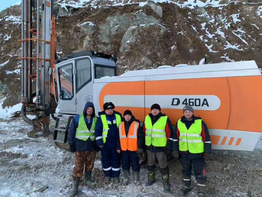 D460A Dth Drilling Machine High Pressure Rock Drill Rig With Air Compressor