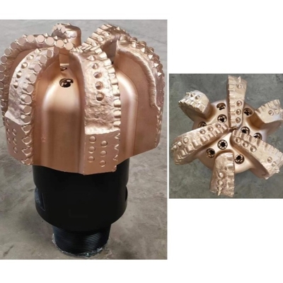 Steel Body PDC Drill Bit For Soft To Hard Formation 6 Blades Custom API Regular Thread Connection
