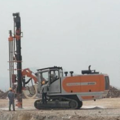 High Efficiency Blast Hole Diesel Engine Driven Integrated DTH Surface Drill Rig Machines