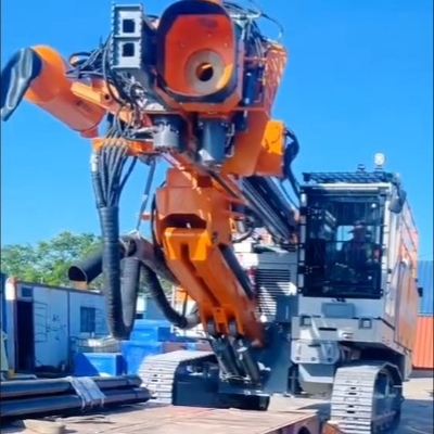 Open Pit Mines Blast Hole Drilling Rig Machines With Air Compressor Built-in Design Good Price