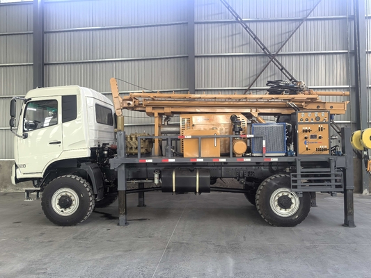 GL500T Hydraulic Truck Mounted Borehole Water Well Drill Rig For Deep Well