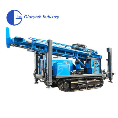 GL600S Crawler Water Well Drill Rig with 105-500mm Diameter 176kw Diesel Engine and Hydraulic Rotary Drilling