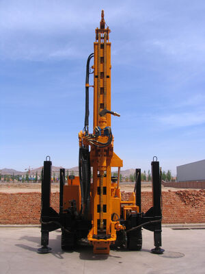 Full Hydraulic Crawler Mounted RC Drill Rig For Bore Hole Hard Rock Drilling