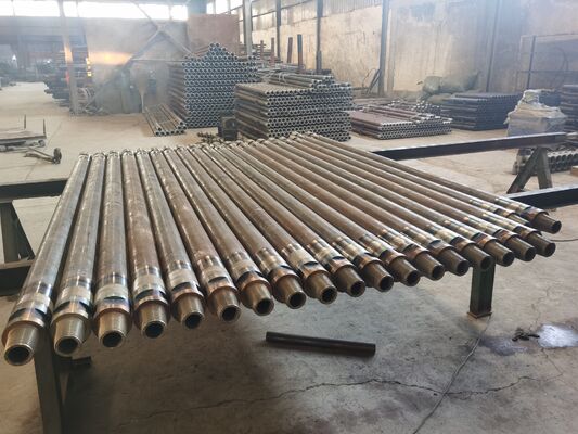 114mm Diameter 6090mm Length Carbon Steel Water Well Drill Rod for  Drilling Rigs