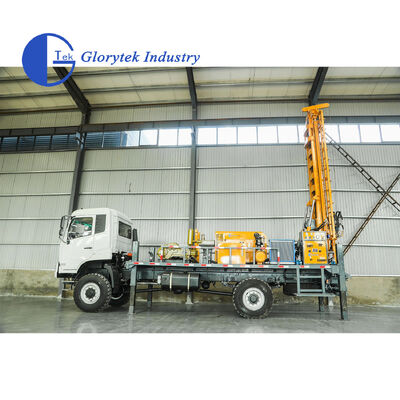 500m Depth Full Hydraulic 4X4 Truck Mounted Borehole Water Well Drilling Rig With Bw650 Mud Pump