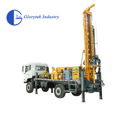 Full Hydraulic Dongfeng 4X4 Truck Borehole Water Well Drill/Drilling Rig, 500m Depth, 105-350mm Hole Diameter