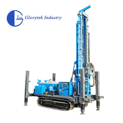 GL600S Crawler Borehole Water Well Drill Rig with 105-500mm Diameter 176kw Diesel Engine and Hydraulic Rotary Drilling