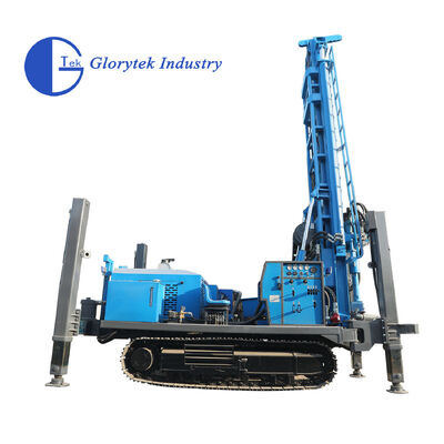 GL600S Crawler Borehole Water Well Drill Rig with 105-500mm Diameter 176kw Diesel Engine and Hydraulic Rotary Drilling