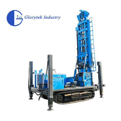 GL600S Crawler Borehole Water Well Drill Rig with 105-500mm Diameter 176kw Diesel Engine and Hydraulic Rotary Drilling