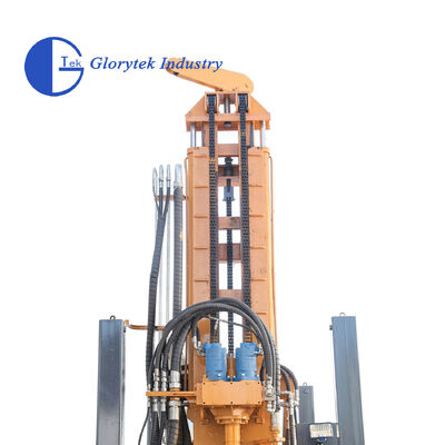 Full Hydraulic GL180R Rubber Crawler Type Water Well Drill/Drilling Rig For 180m Depth