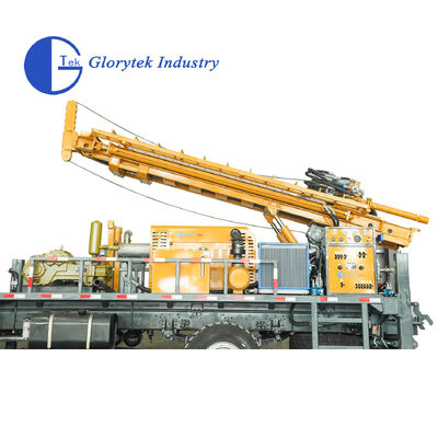 Full Hydraulic Truck Mounted Type Borehole Water Well Drill/Drilling Rig, 500m Depth, 105-350mm Hole Diameter
